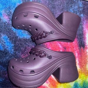 Crocs Siren Chain Clog Dark Cherry 🍒 Size 8